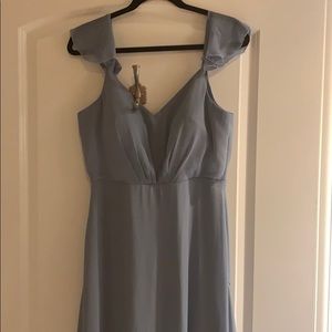 Dusty blue bridesmaid Kae dress